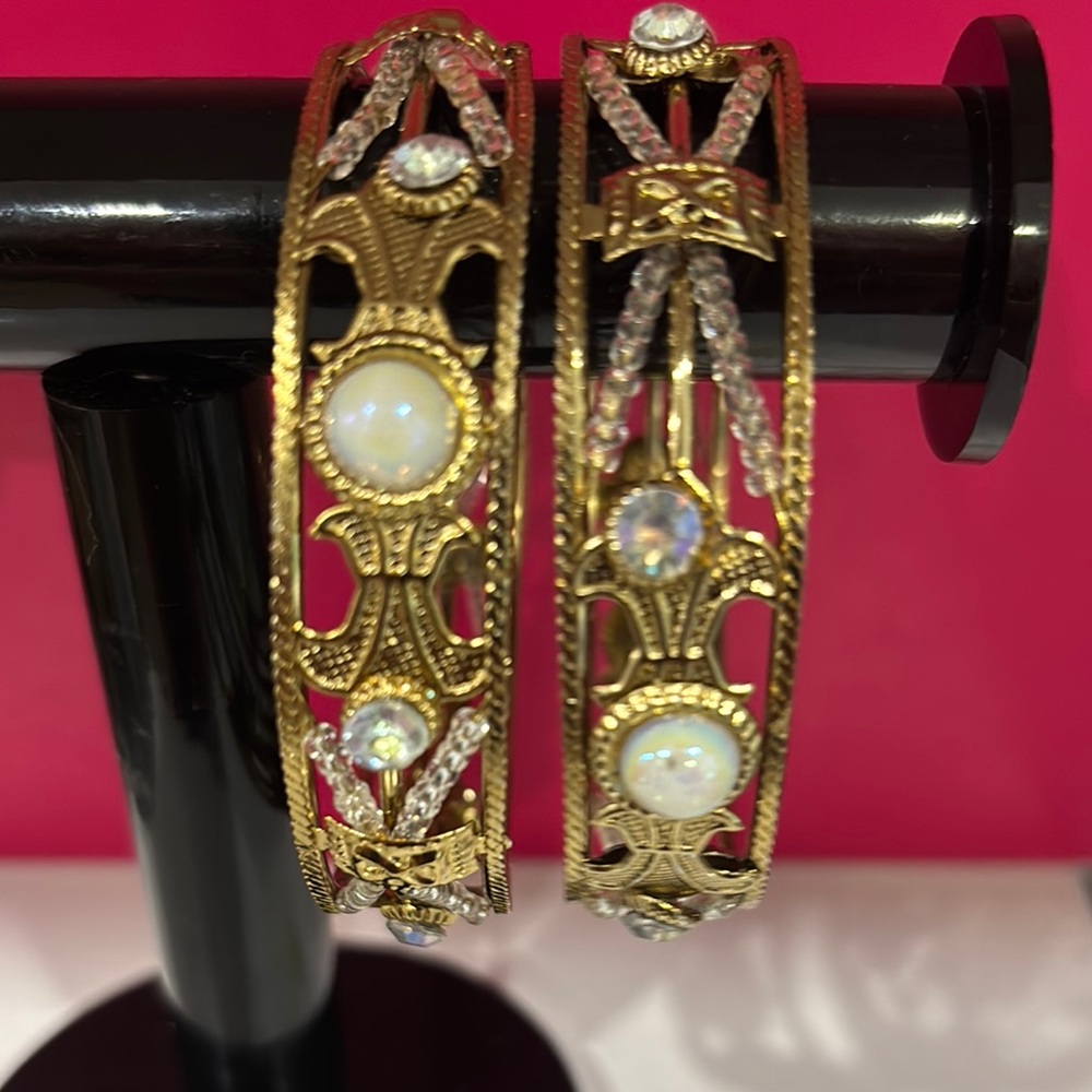 Elegant Gold and Silver Women's Bangles